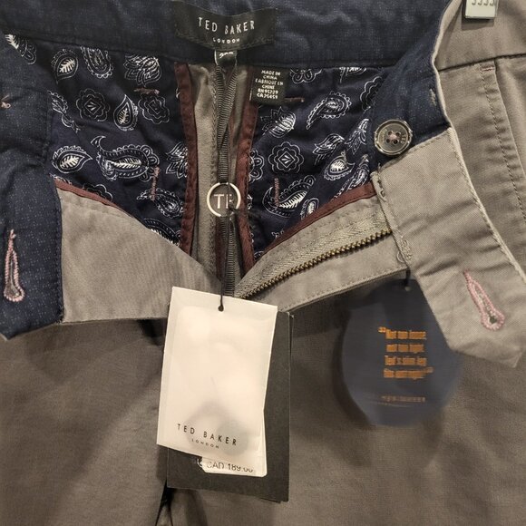 Ted Baker Men's Chino Cotton Stretch Pants Size 30 - Picture 8 of 14